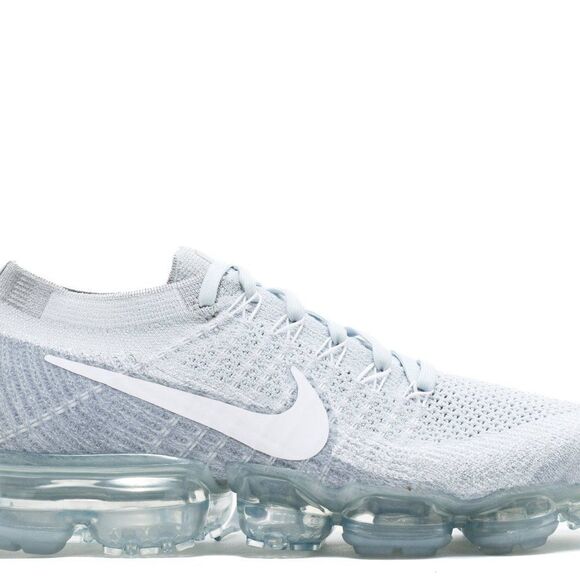 NIKE Flyknit Vapormax Pure Platinum White 7.5 US womens 38.5 EUR New in BOX - Picture 9 of 12
